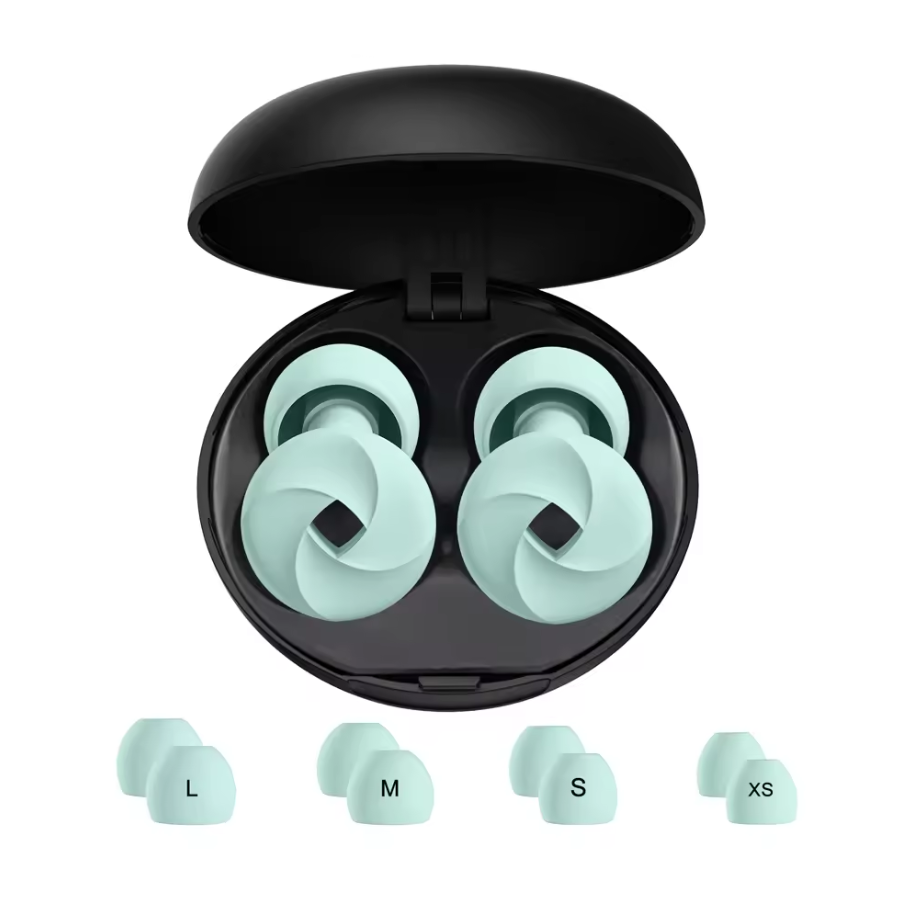 Bundle Sleep Package; Ergonomic Knee Pillow + Sleep Earplugs (inc 4x replaceable tips)