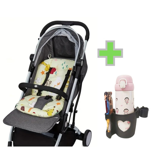 Universal Stroller Cushion Insert (Colourful) +++ Mobile & Cup Holder