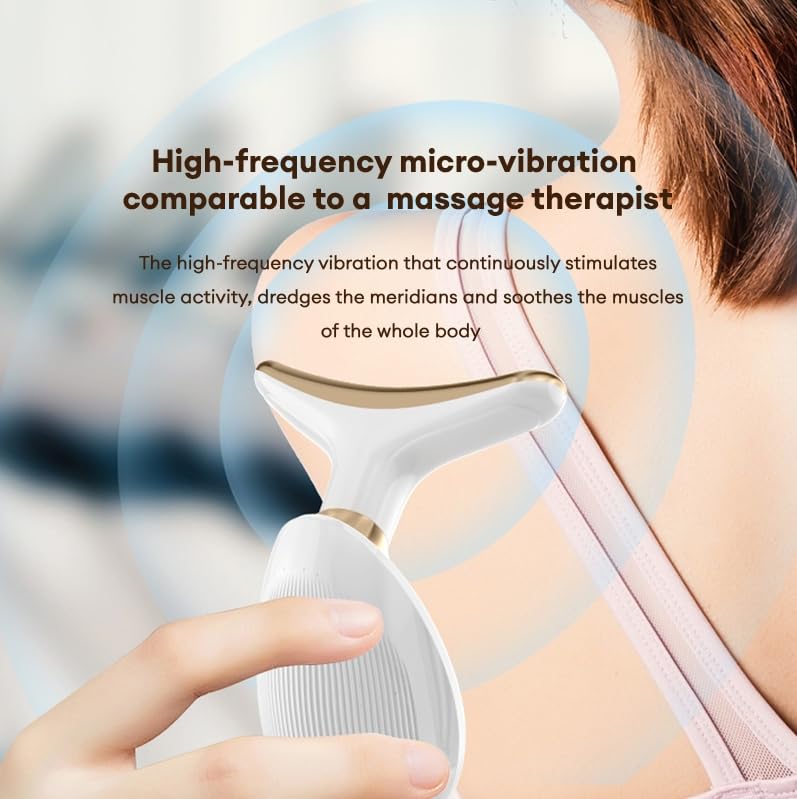 Neck Face Beauty Device, Skin Care Facial Massager, Portable Face Massager for Skin Care, Face Sculpting Tool, Vibration