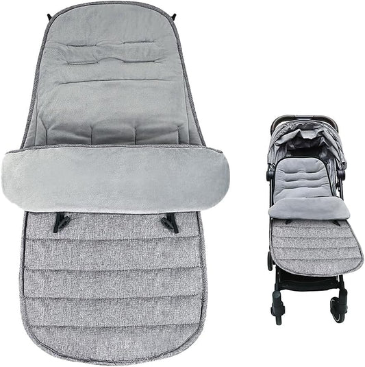 Universal Footmuff for Pram (Grey) + Cup Holder + 2X Cutlery Set