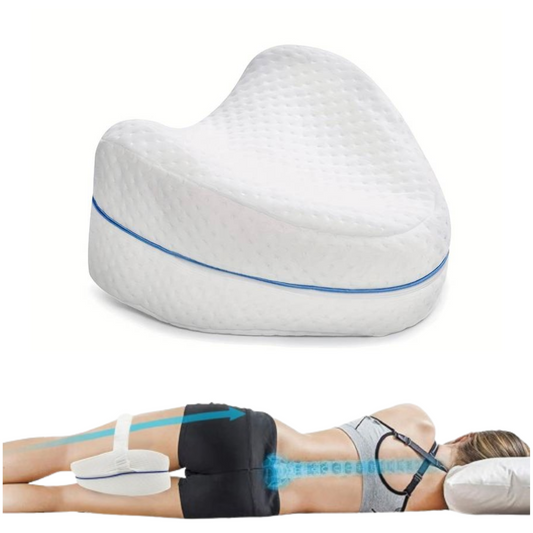 Leg Pillow for Side Sleeper Plus FREE Earplugs | Orthopaedic Leg Pillow for Sleeping Ergonomic |  Memory Foam Leg Support Cushion with Removable and Washable Cover