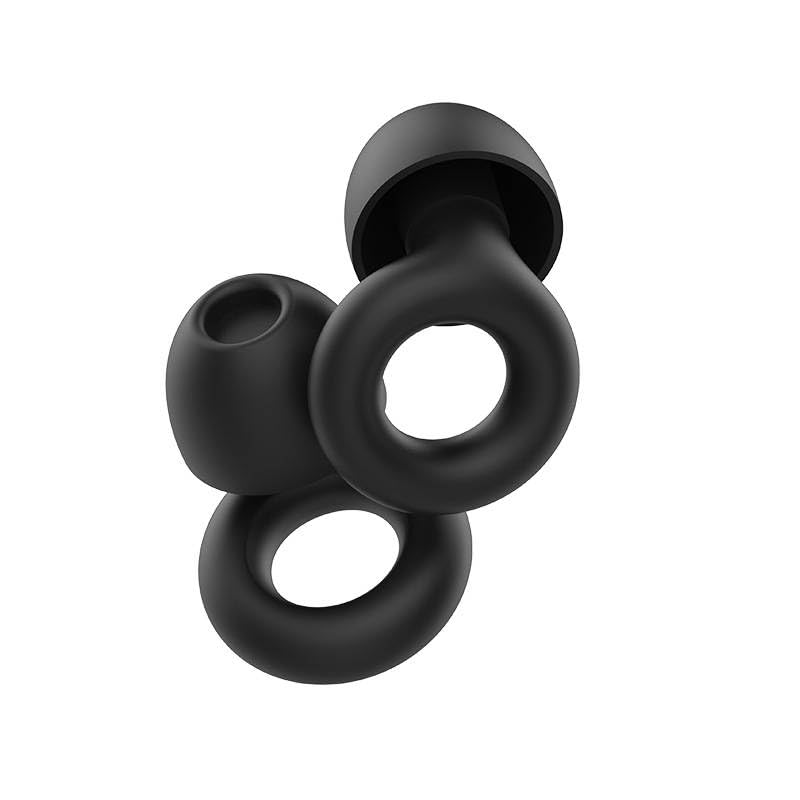 Ear Plugs for Sleep, Reusable Soft Silicone Earplugs Hearing Protection, Ear Plugs Noise Cancelling 30dB for Sleeping, Work, Cafes and Travel - Ear Tips in XS/S/M/L - White