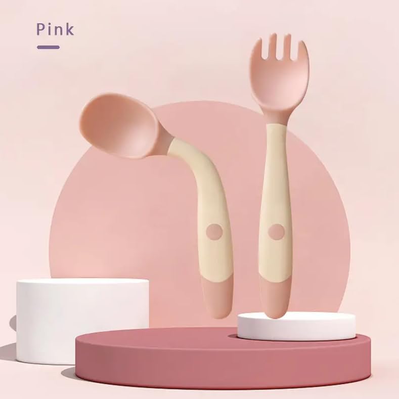 Universal Stroller Cushion Insert (Stars) Plus+ Mobile Phone & Cup Holder Plus+ Baby Cutlery Set (x2)
