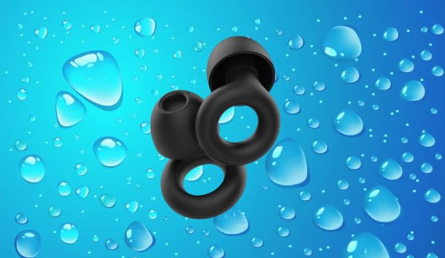 Ear Plugs for Sleep, Reusable Soft Silicone Earplugs Hearing Protection, Ear Plugs Noise Cancelling 30dB for Sleeping, Work, Cafes and Travel - Ear Tips in XS/S/M/L - White