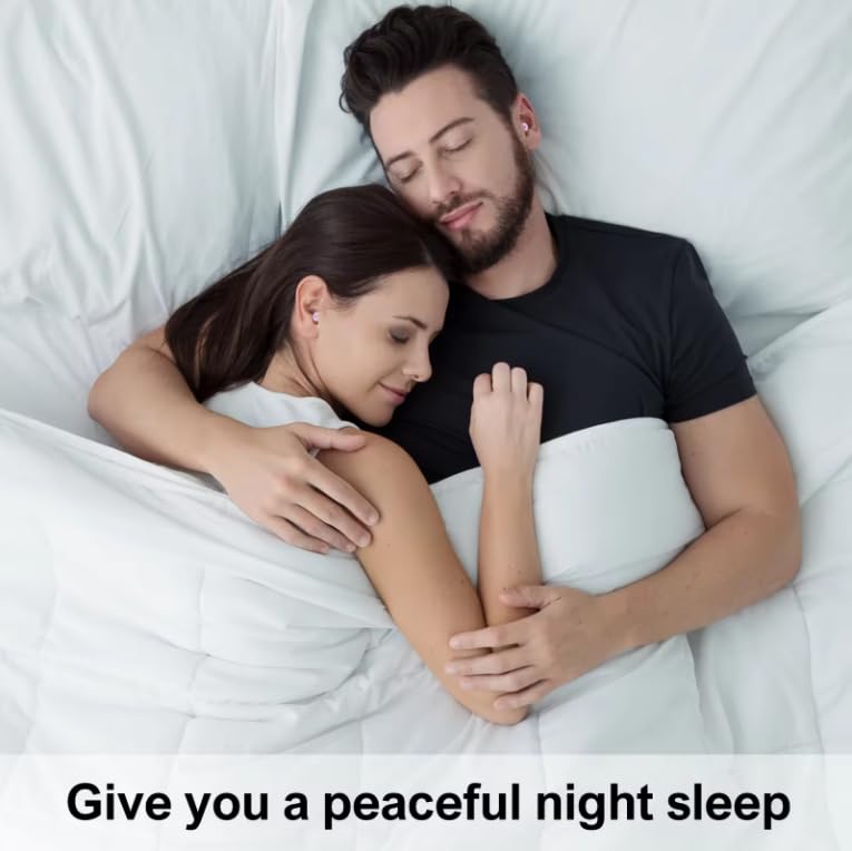 Sleep Earplugs, Soft Silicone, Pack of 4 Replacement Tips S/M/L/XL, for Kids and Adults