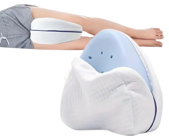 Bundle Sleep Package;  Ergonomic Knee Pillow + Sleep Earplugs (inc 4x replaceable tips)