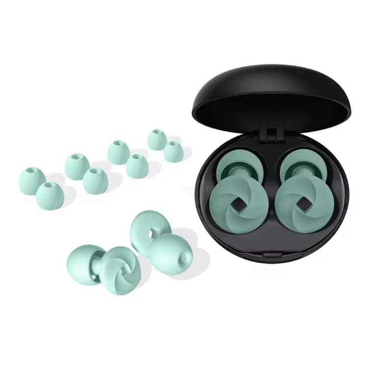 Bundle Sleep Package;  Ergonomic Knee Pillow + Sleep Earplugs (inc 4x replaceable tips)